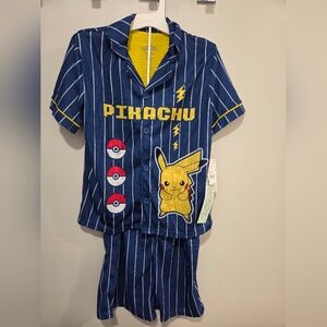 New with tags Pokémon Pikachu pajama set in kids size S (6/7).